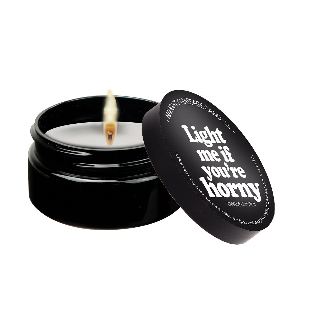 Light Me If You're Horny - Naughty Mini Massage Candle - xtantric.ca