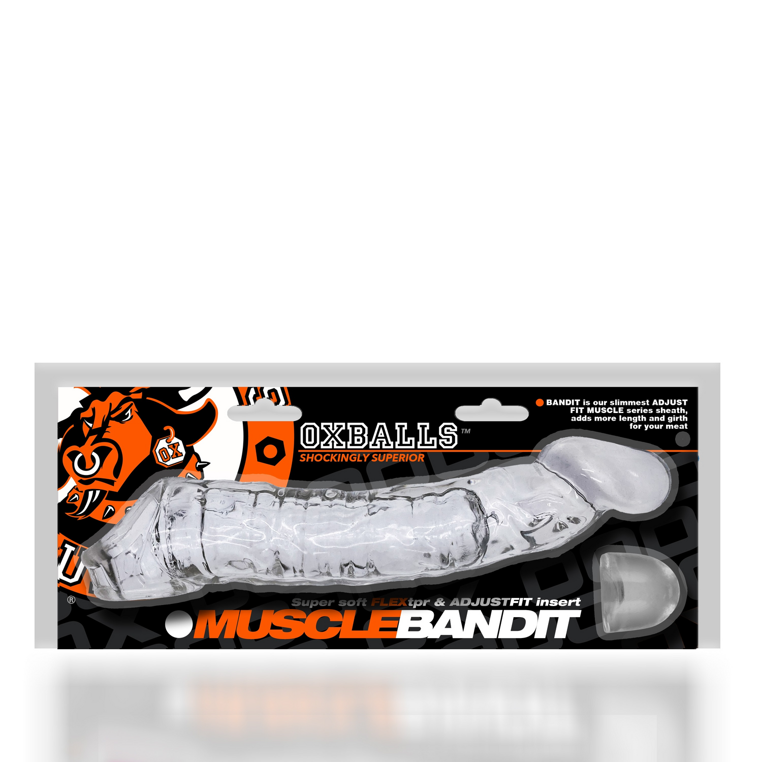 MUSCLE BANDIT, slimmest Muscle cocksheath, CLEAR - xtantric.ca