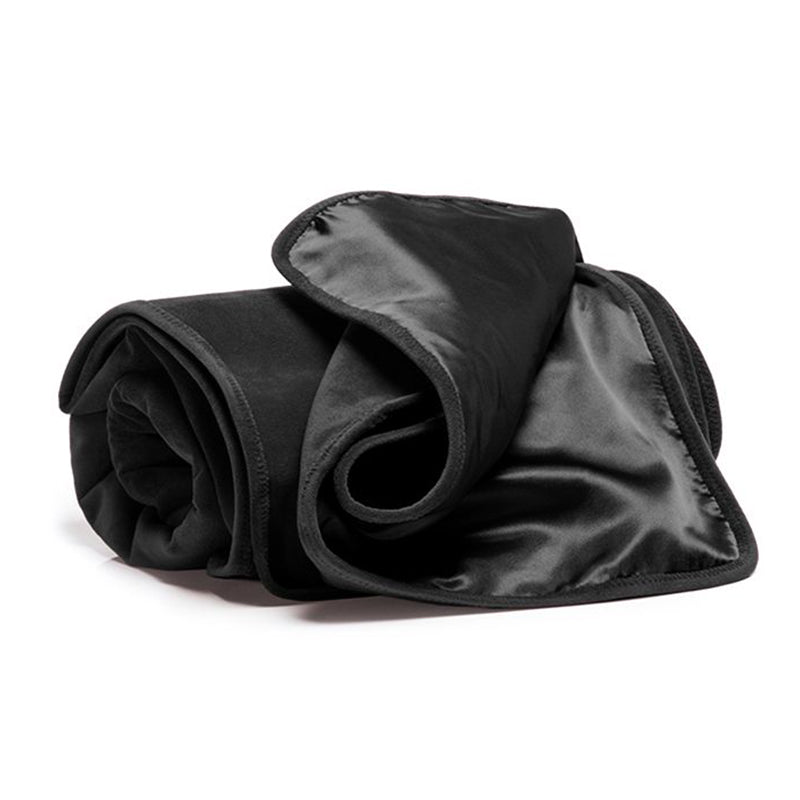 Fascinator Throw Black Microvelvet - Regular Size - xtantric.ca