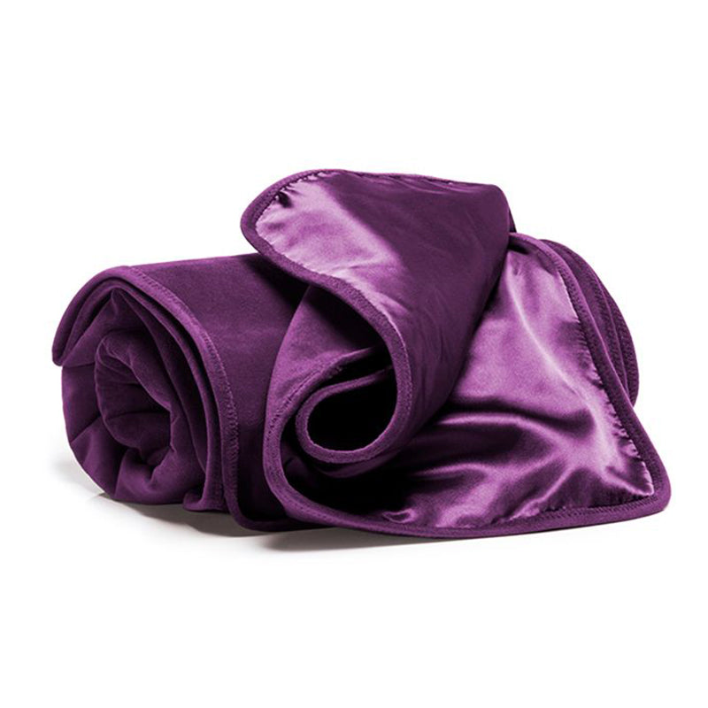 Fascinator Throw Aubrergine Microvelvet - Regular Size - xtantric.ca