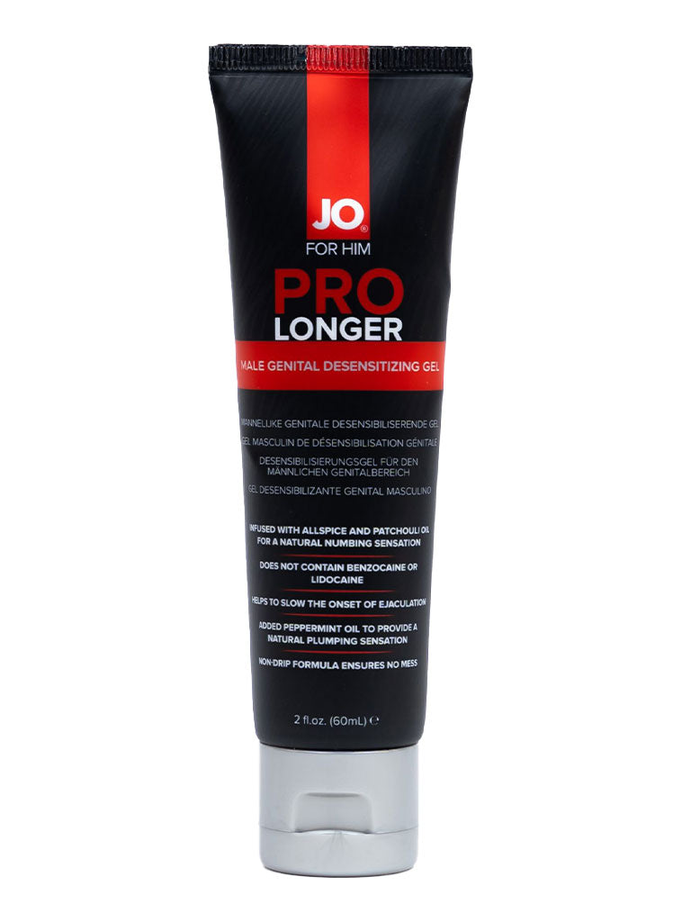 JO Prolonger Gel - Benzocaine Free - Desensitizer 2 floz / 60 mL - xtantric.ca