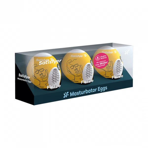 Masturbator Egg 3er Set (Fierce) Yellow - xtantric.ca