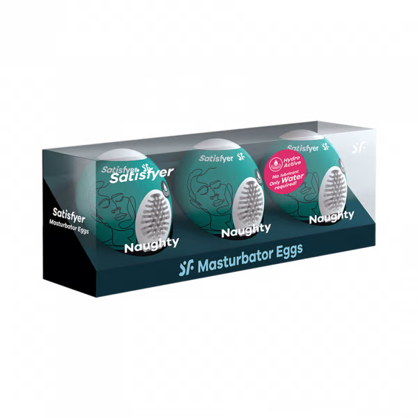 Masturbator Egg 3er Set (Naughty) Dark Green - xtantric.ca