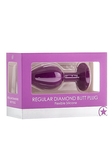 Diamond Butt Plug Regular Purple - xtantric.ca