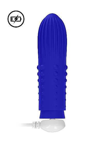 Elegance Lush Turbo Rechargeable Bullet Vibrator Blue - xtantric.ca