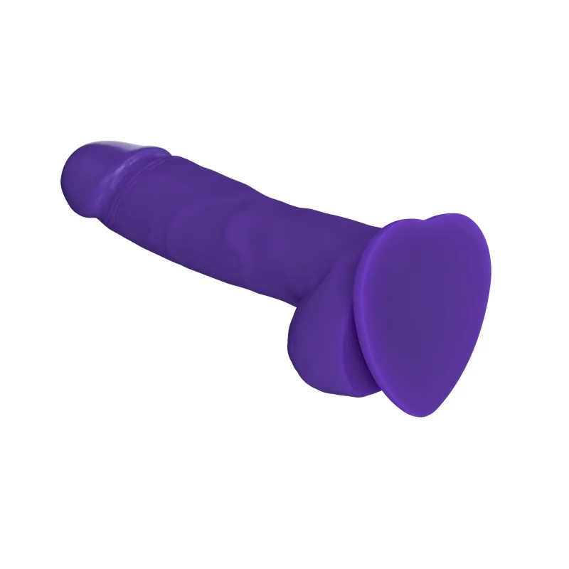 SOFT REALISTIC DILDO PURPLE - L - xtantric.ca