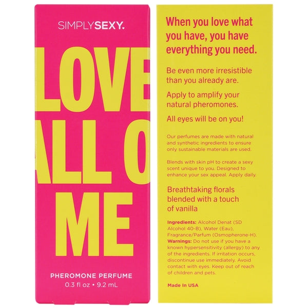 LOVE ALL OF ME Pheromone Infused Perfume - Love All Of Me 0.3oz | 9.2mL - xtantric.ca