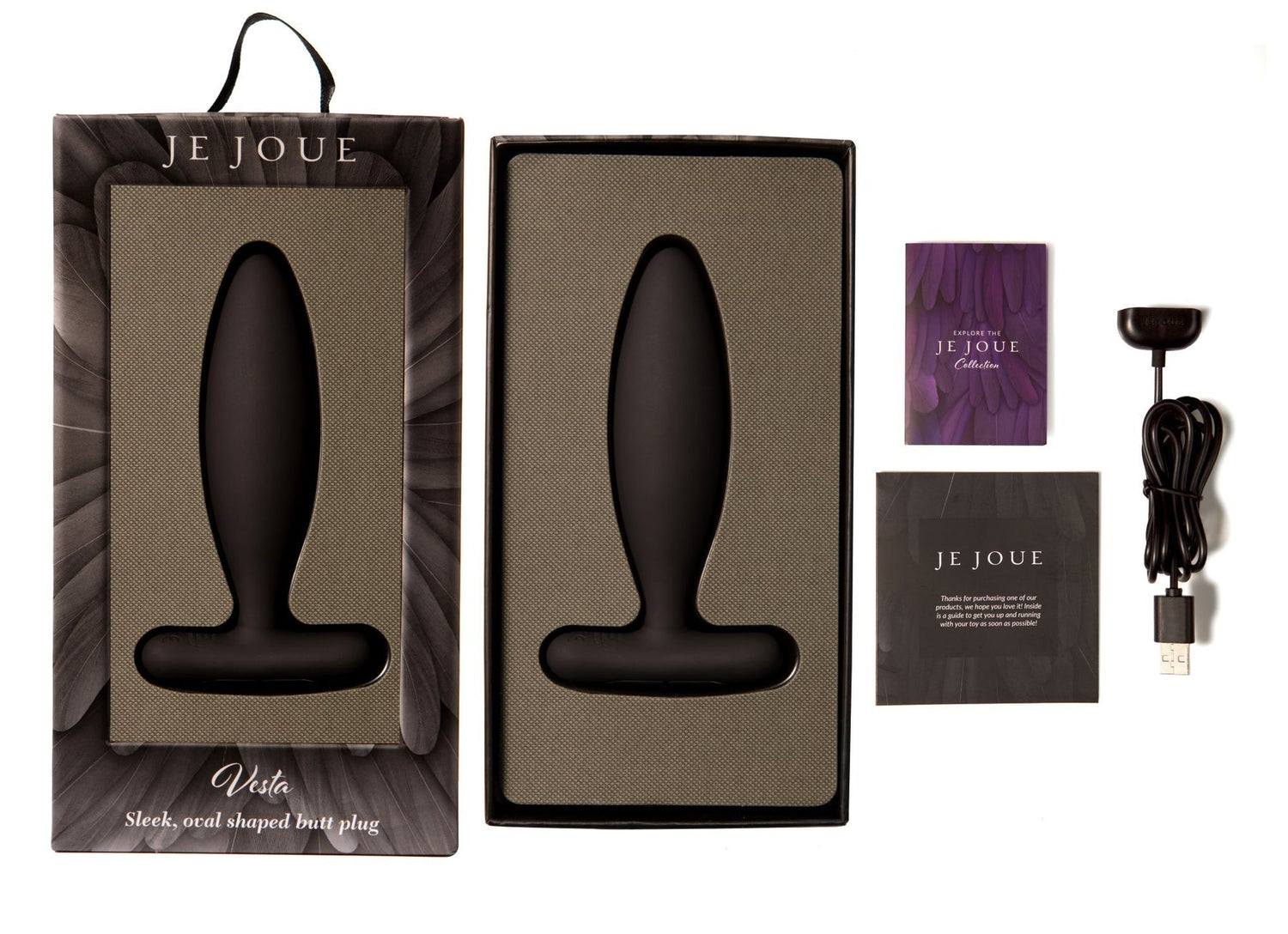 Vesta Vibrating Butt Plug Black - xtantric.ca